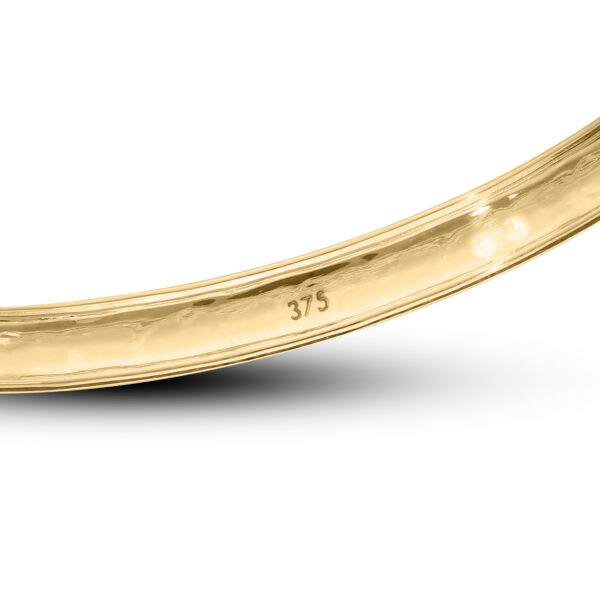 9ct Yellow Gold Heart Baby Bangle (1-3yrs) - Image 3