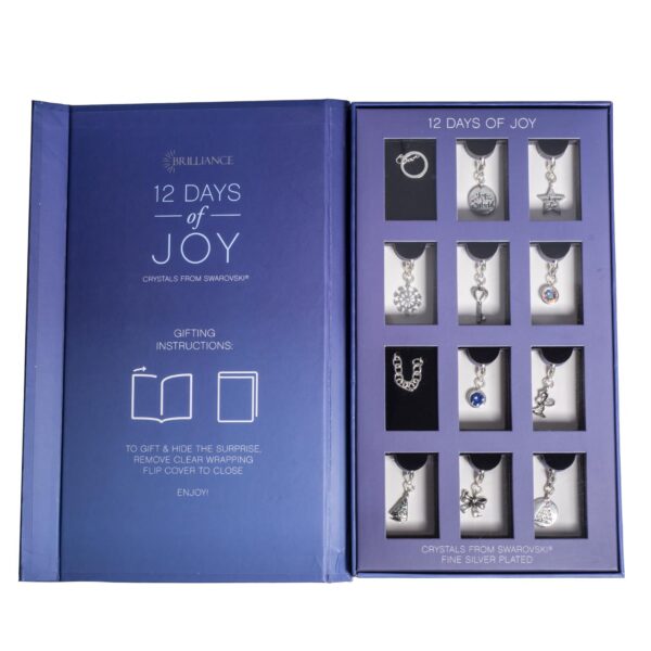 Jewellery Advent Calendar with Swarovski Crystals 12 Days for Christmas - Image 4