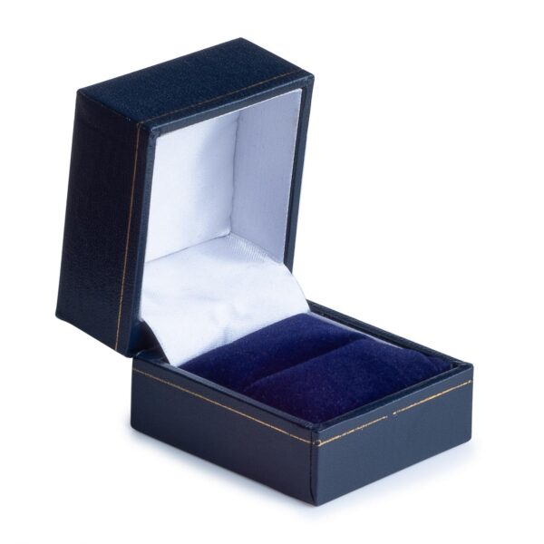 Personalised 9ct Gold Bride Wedding Ring , 4mm Band Matt with Pips in the center - Image 4