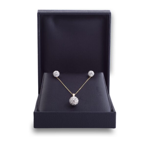 9ct Yellow Gold Ball Jewellery Set - Image 8
