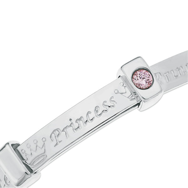 Sterling Silver Princess or Prince Charming Baby Bangle (0-1yrs) - Image 5