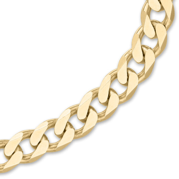 Yellow Gold 925 Silver Cuban Curb Gent's Bracelet - Image 4