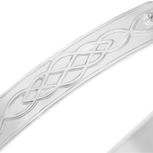 Personalised Sterling Silver Boy Baby Bangle with blue stone (0-5+yrs) - Image 5