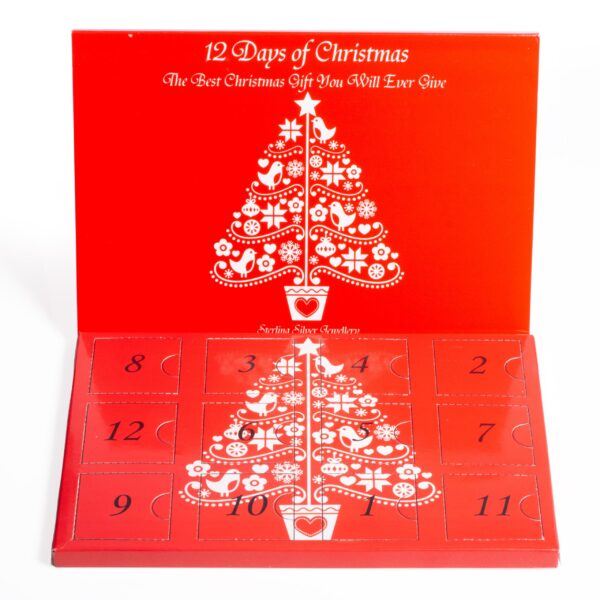 925 Sterling Silver Jewellery Advent Calendar Giftware 12 Days Pendant's - Image 4