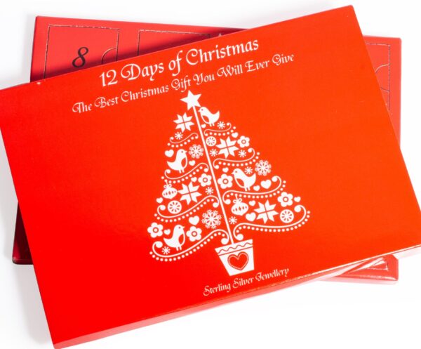 925 Sterling Silver Jewellery Advent Calendar Giftware 12 Days Pendant's