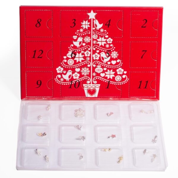 925 Sterling Silver Jewellery Advent Calendar Giftware 12 Days Pendant's - Image 5