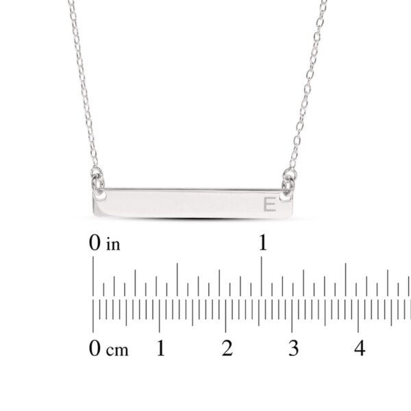 Personalised Silver Bar Necklace - Image 2