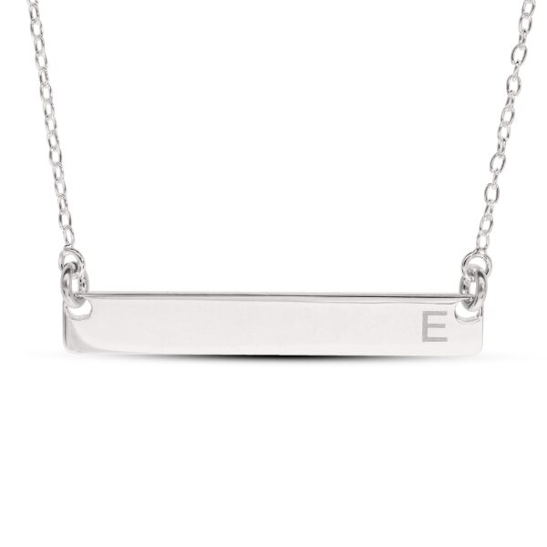 Personalised Silver Bar Necklace - Image 5