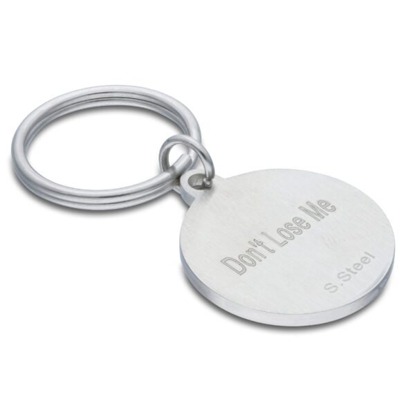 Personalised Solid Key Ring Disc
