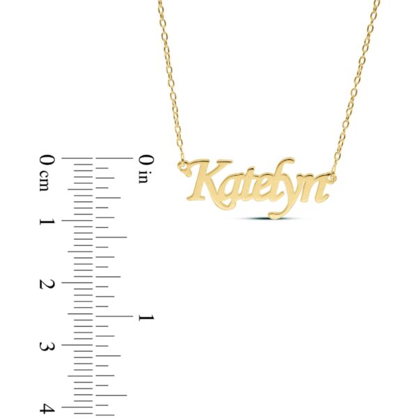 Personalised Yellow Gold 925 Name Necklace - Image 2