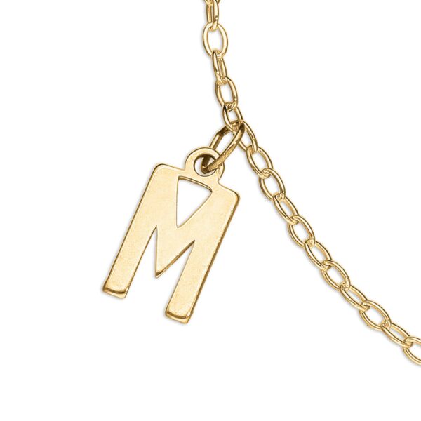 9ct Yellow Gold Name Choker Personalised Necklace - Image 4