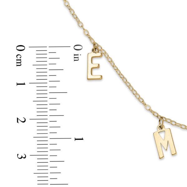 9ct Yellow Gold Name Choker Personalised Necklace - Image 5